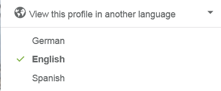 ver perfil en otro idioma