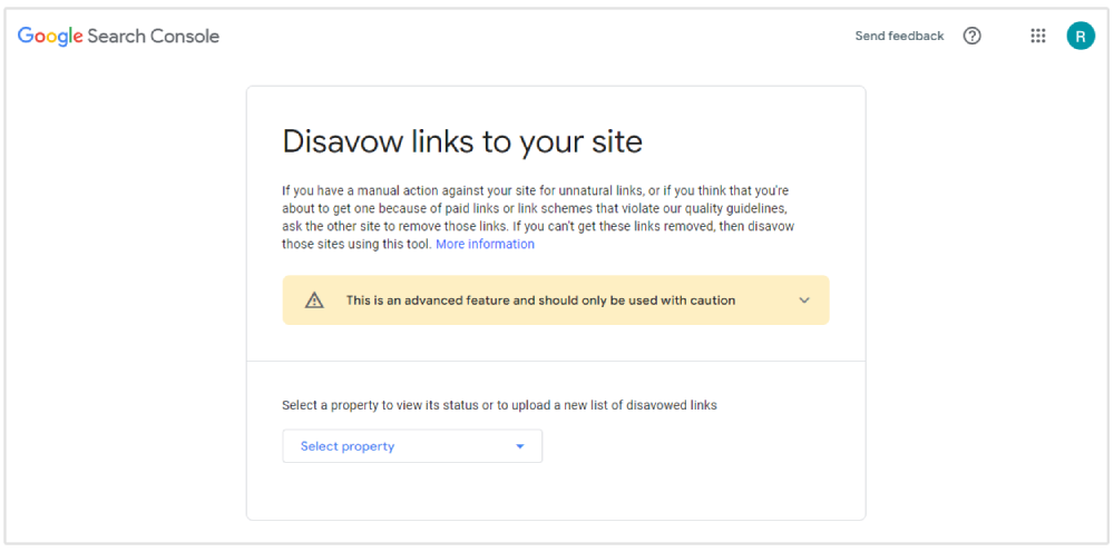 google disavow